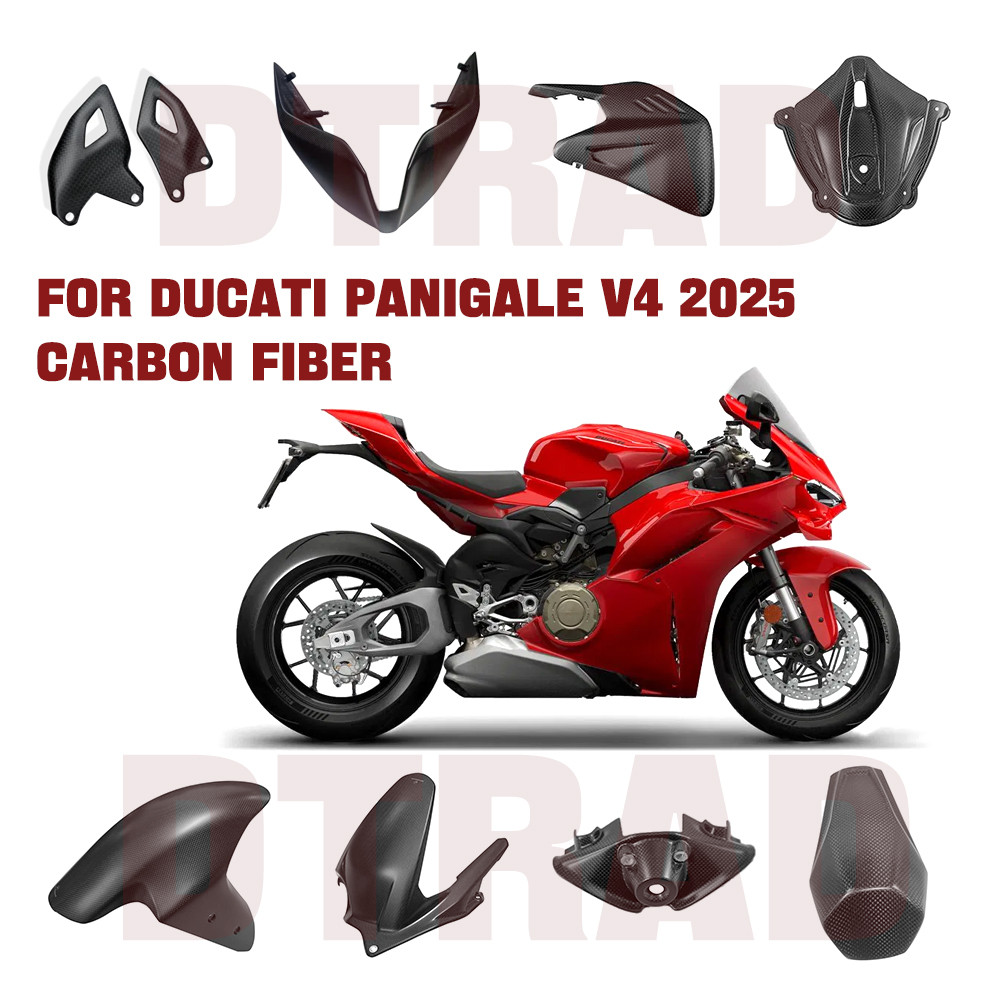 For DUCATI Panigale V4 V4S 2025 100% Carbon Fiber Body & Frame Covers Full Fairing Kits Motorcycle A