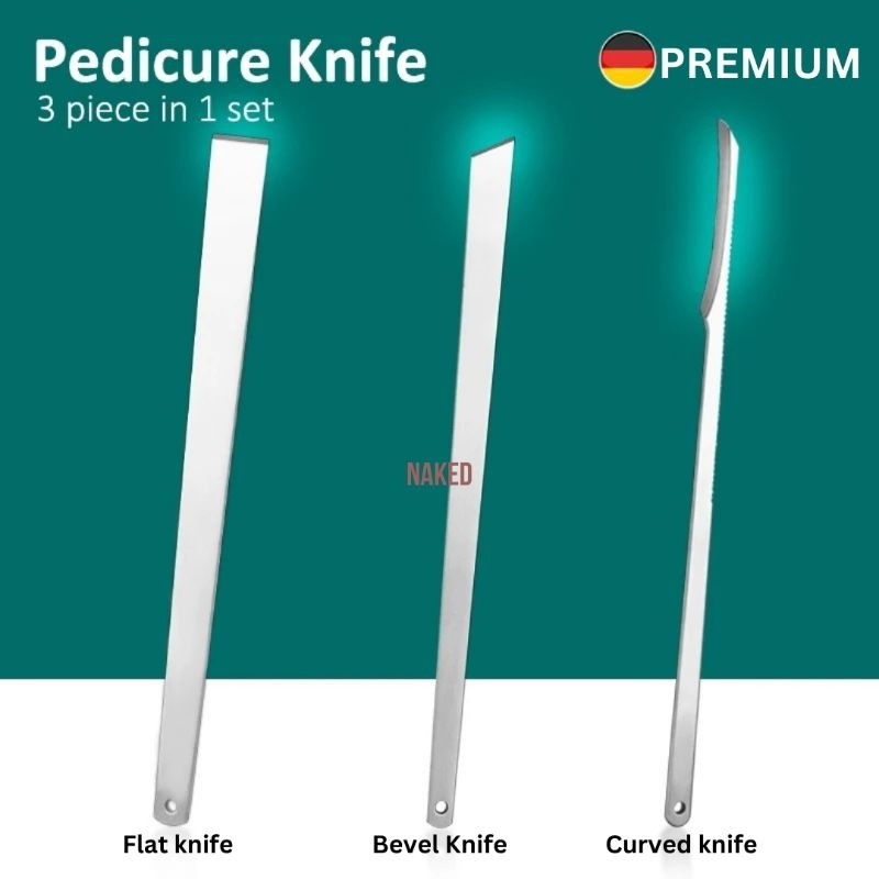 pedicure knife set pisau cukur knife tools set 3pcs pedicure stainless footfile
