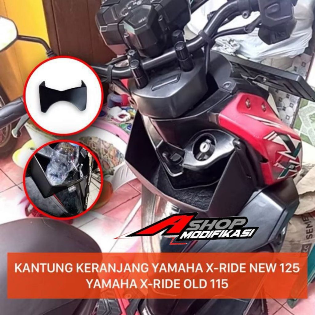 Aksesoris Yamaha Xride Keranjang Xride New 125 Side pocket X-ride 125 New