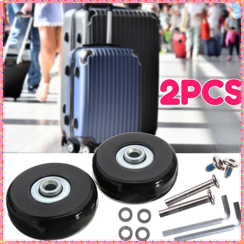 2pcs/set Pengganti Roda Koper 40/45/50mm Kit Spare Parts Wheel for Suitcase Replacement Detachable S