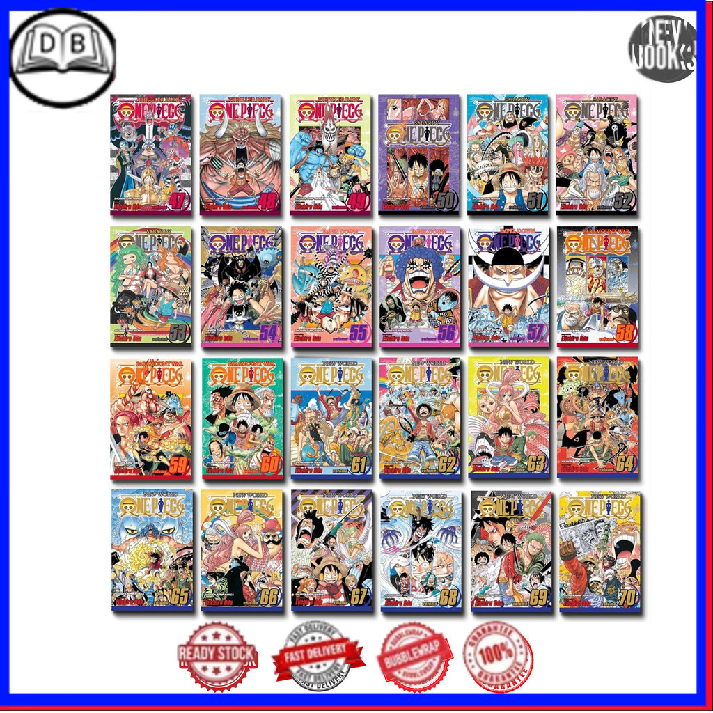 One Piece manga, Vol.1-100 (English Version)