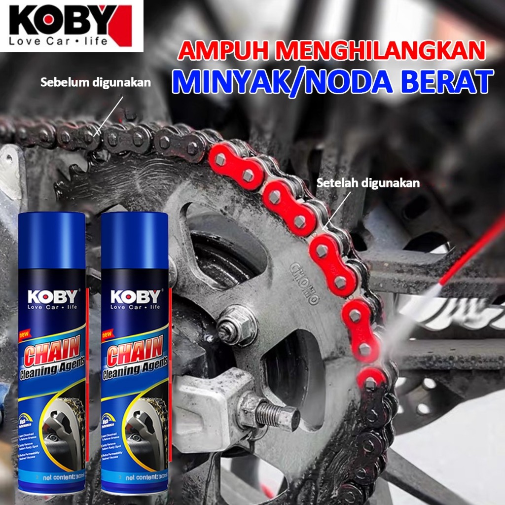 XD23WE KOBY Pilihan Pembalap Profesional Chain Lube Pelumas Rantai Contact Cleaner Anti Karat Pember