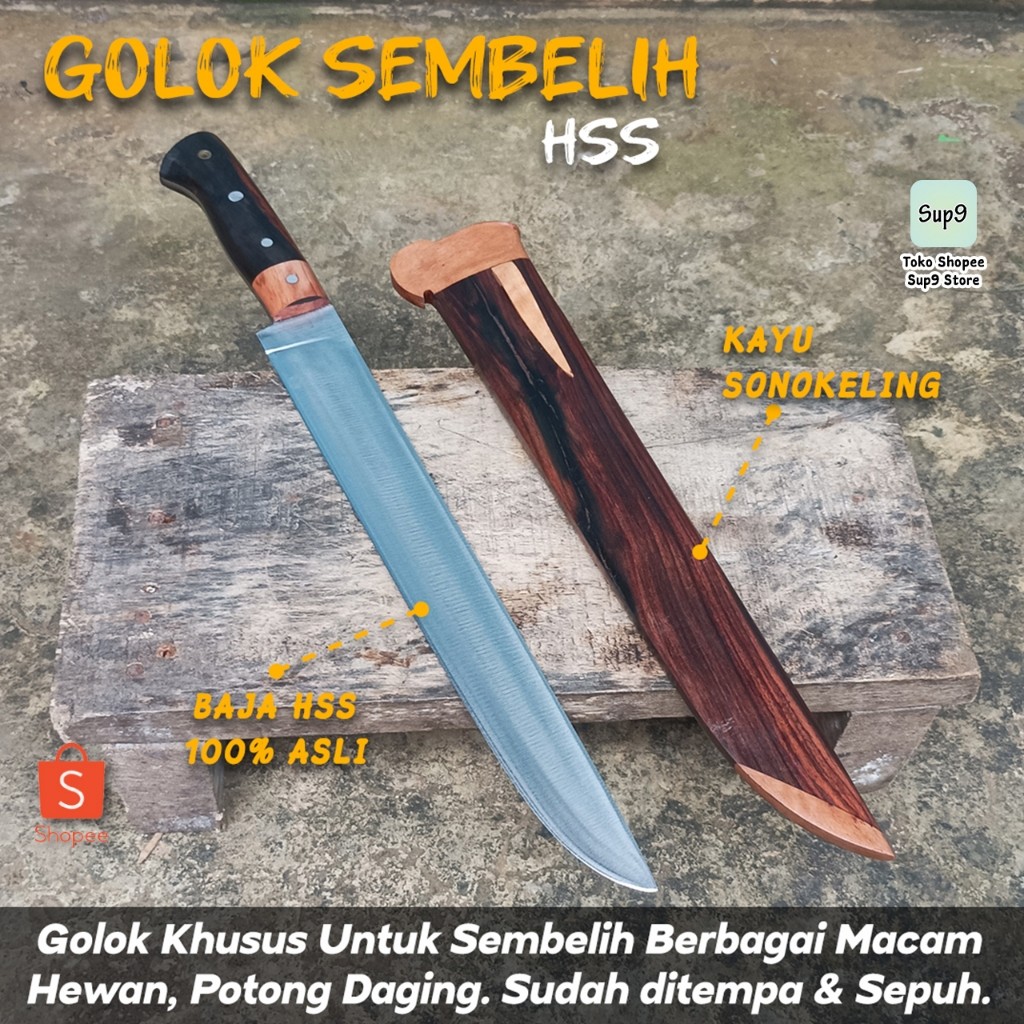 TERBARU Golok Sembelihan (HSS) Mode Natural Sonokeling