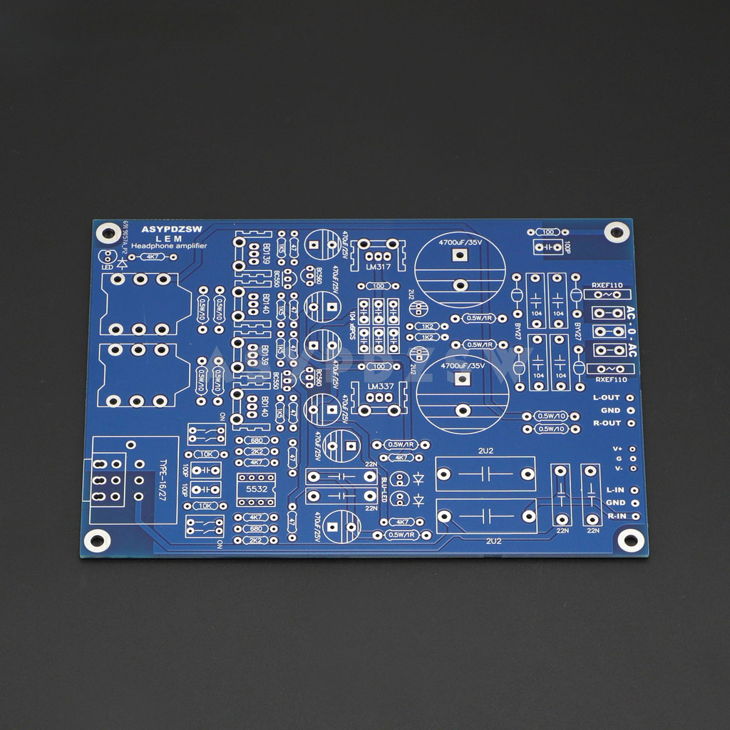 HIFI Base on Lehmann Class A Headphone amplifier LEM Preamplifier Bare PCB