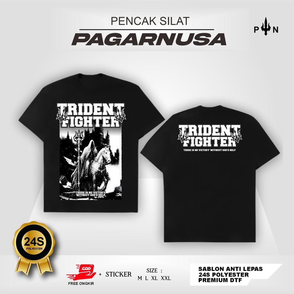 KAOS PAGAR NUSA TRIDENT FIGHTER - KAOS PAGAR NUSA TERBARU - KAOS DESAIN TRISULA - KAOS PAGAR NUSA SI