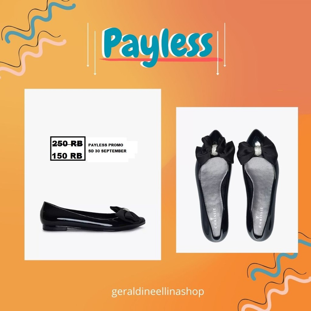 Sepatu flat shoes wanita seri  CHRISSIE CARALIN JELLY  PAYLESS 100% o