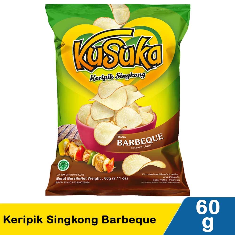 KUSUKA KERIPIK SINGKONG BARBEQUE 60g