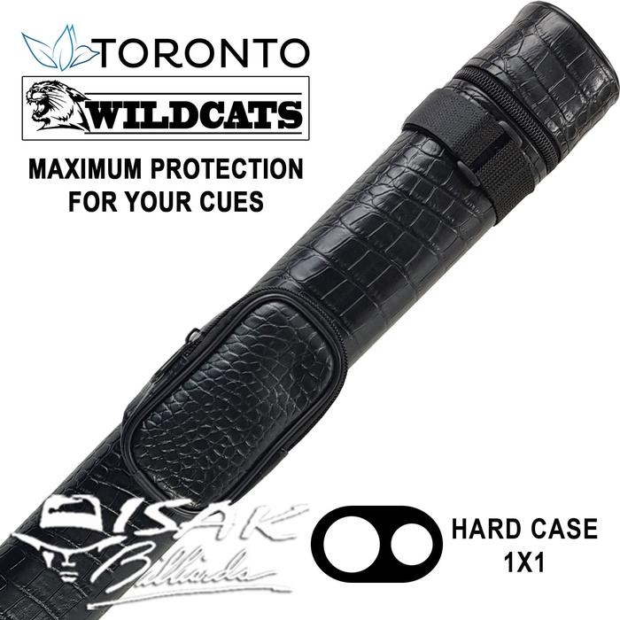 Toronto Wildcats 1x1 164 Hard Tube Cue Case Tas Stick Billiard Biliar