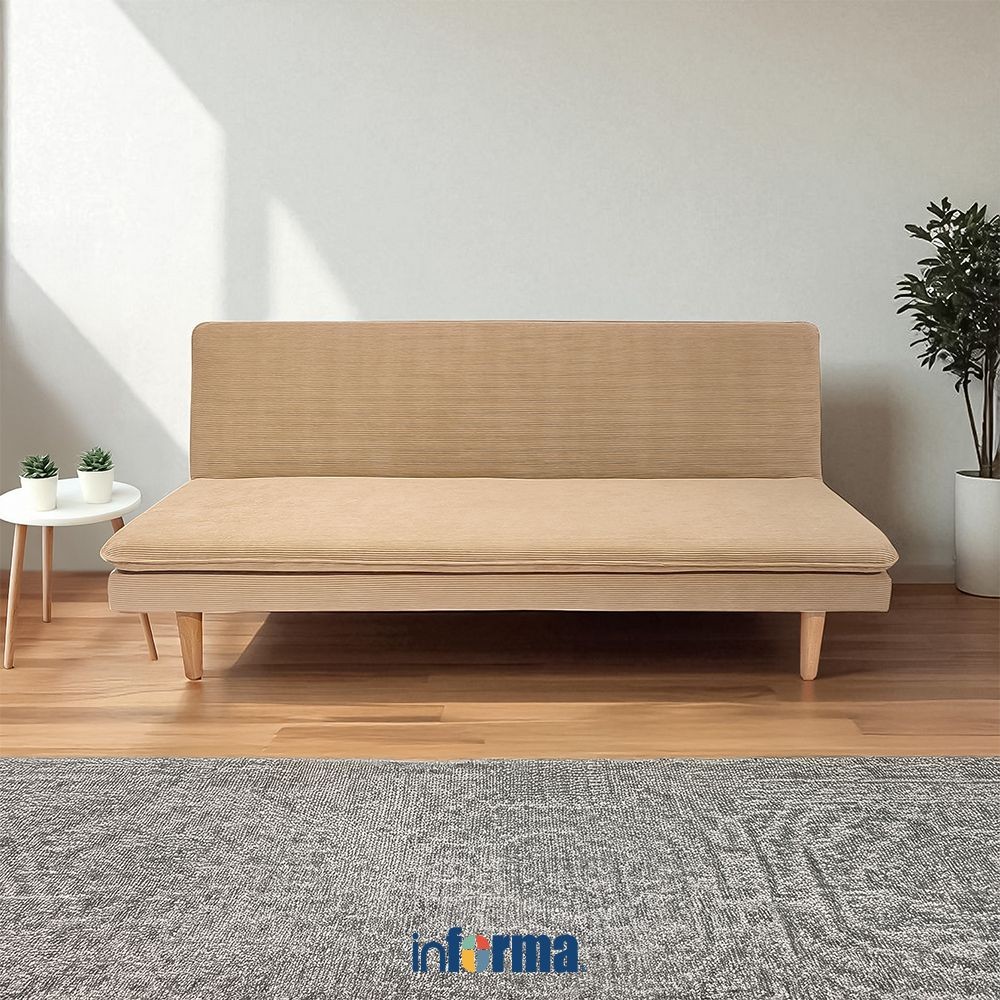 Informa Vienna Sofa Bed Fabic Corduroy - Krem Sofa Lipat Tempat Tidur Lipat Sofa Minimalis Sofa Sant