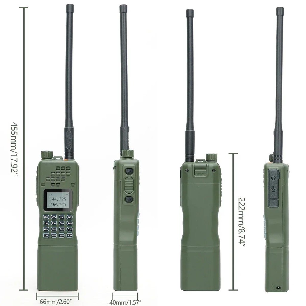 Baofeng AR-152 UHF/VHF Walkie Talkie 15W High Power Ham Radio USB Charger MBITR Army Tactical AN /PR