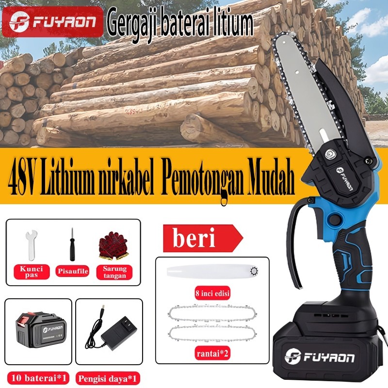 FUYAON Gergaji Listrik Getabel Gergaji Listrik Mini Gergaji Listrik Alat Pemangkasan Genggam Portabe