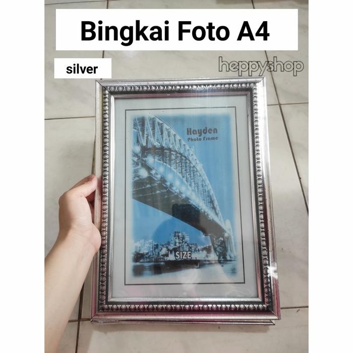 Frame Foto A4, Bingkai Foto A4 - Hitam