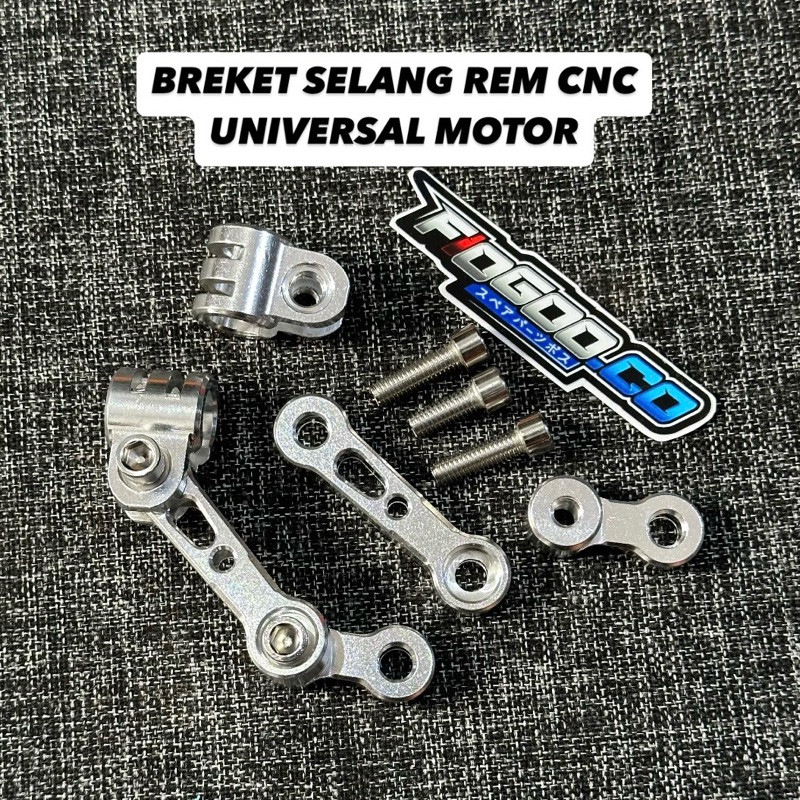 BREKET SELANG REM DEPAN UNIVERSAL SEMUA MOTOR BREKET KABEL RIM VARIO MANISAN SLEBOR DEPAN KLEM REM M