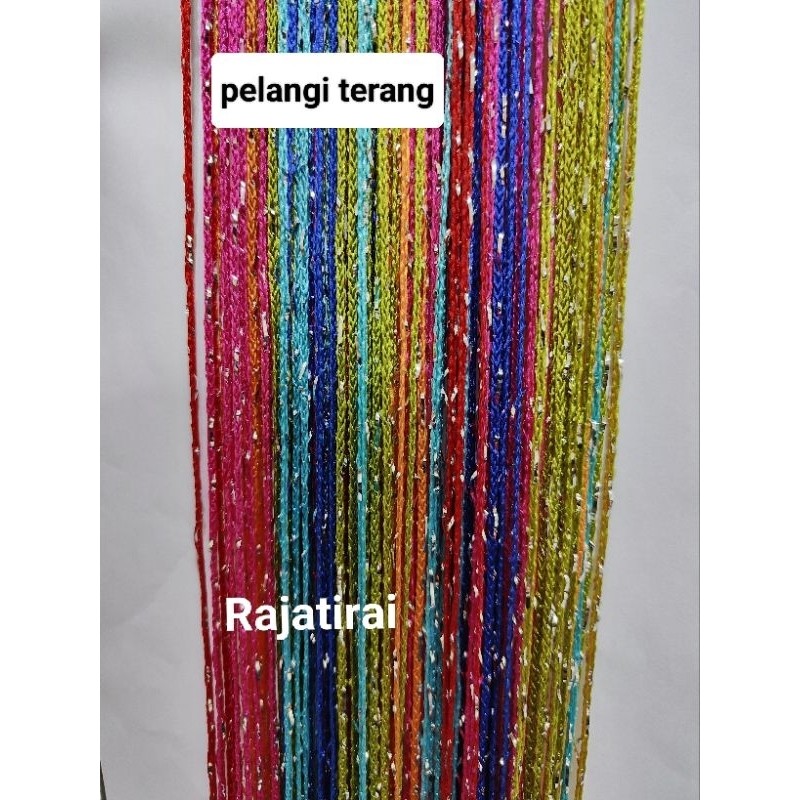 TIRAI GLITER PELANGI/RAINBOW TIRAI PEMBATAS RUANGAN/TIRAI DEKORASI RUANGAN/TIRAI PINTU DANJENDELA