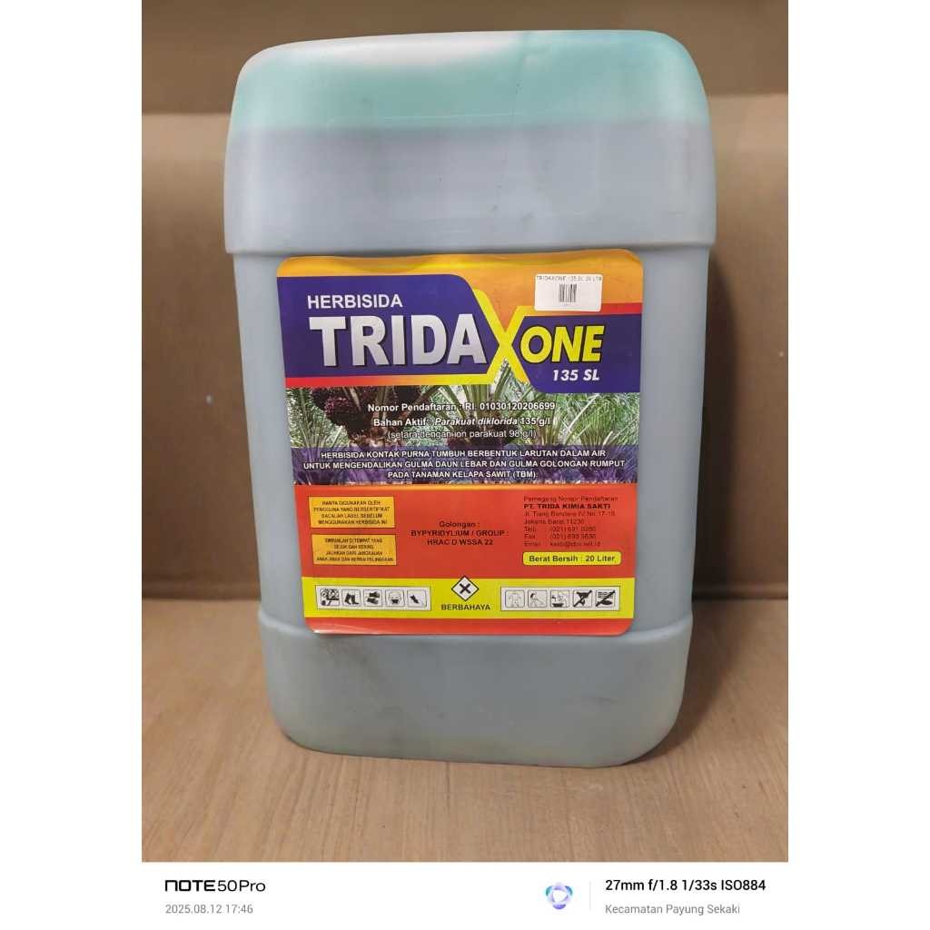 (100% ORI)HERBISIDA TRIDAXONE 135SL 20 LTR (Parakuat diklorida 135 g/l)