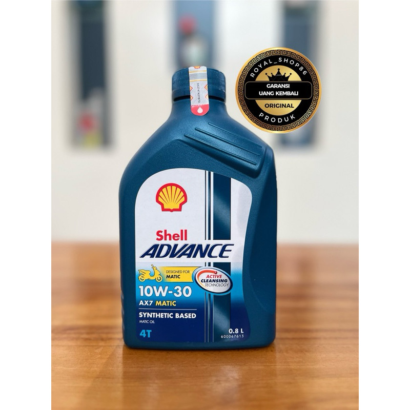 SIMBERTON OLI SHELL AX7 MATIC 10W-30 800 ML ORIGINAL OLI SHELL MOTOR SCOOTER MATIC BEAT VARIO PCX SC