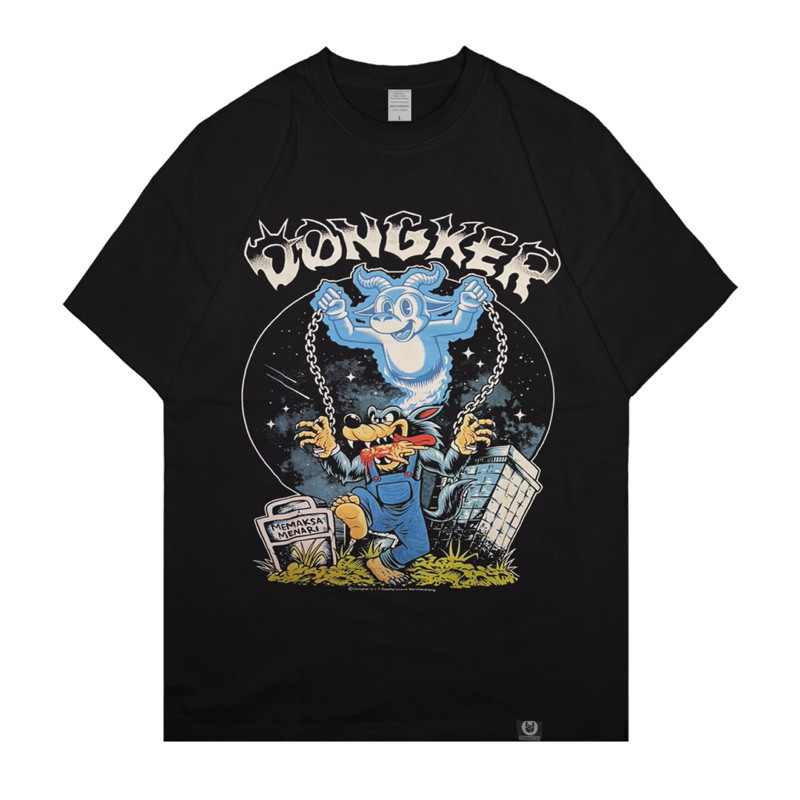 Xtreme Merch Dongker "Memaksa Menari" Oversized Kaos Pria Wanita Tshirt