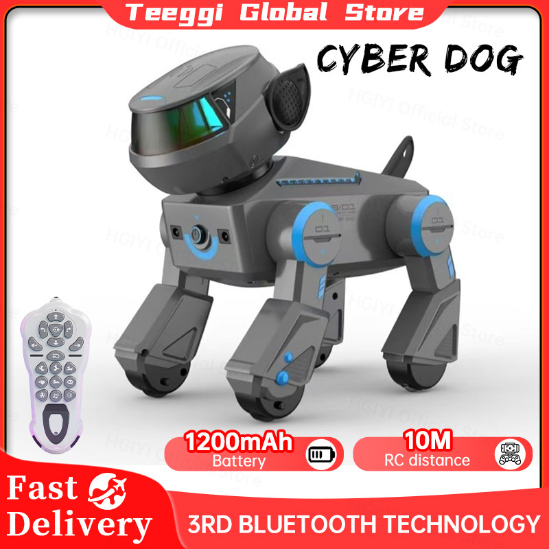 Teeggi Intelligent RC Robot Dog Multifunction RC Mechanical Dog Electric Educational Toy Bionic Smar