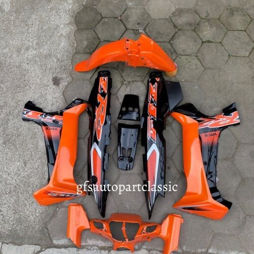 Body Set Halus Yamaha Fizr F1zr Full Clutch Hitam Orange
