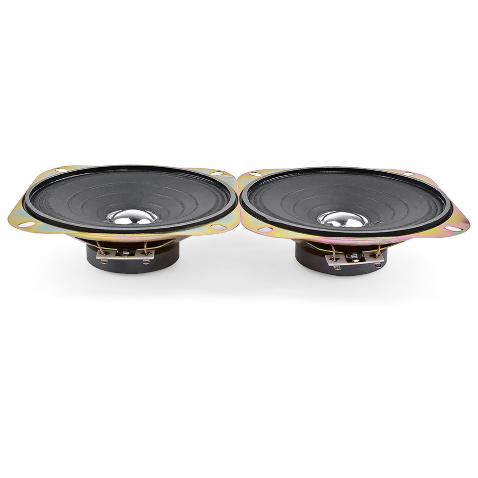 2Pcs 4 Inch Audio Sound Speaker 8 Ohm 5W Full Range Speaker Paper Edge Amplifier Home Loudspeaker DI