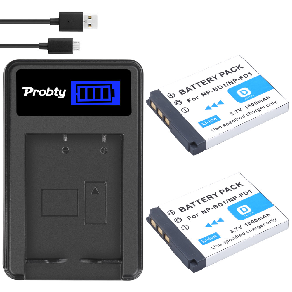 NP-BD1 Battery + arger for SONY Cyber-Shot DSC-T700H DSC-T900 DSC-T900B DSC-T2 DSC-T2/B  DSC-T2/G  D