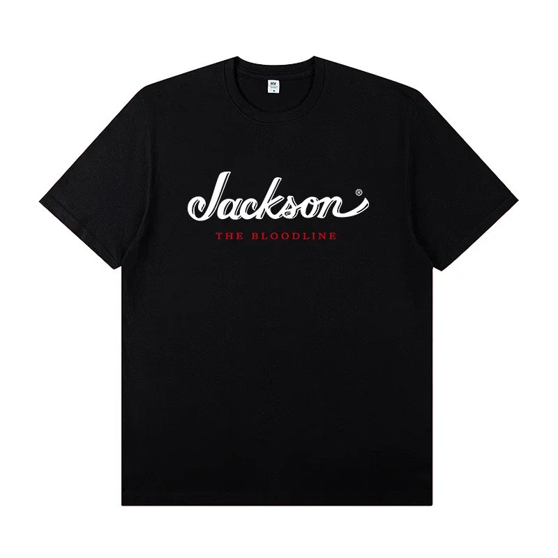 Baru JACKSON SHARKROT Gitar Listrik Jackson dengan Kaos Lengan Pendek Kostum Band Rock Kaos Santai u