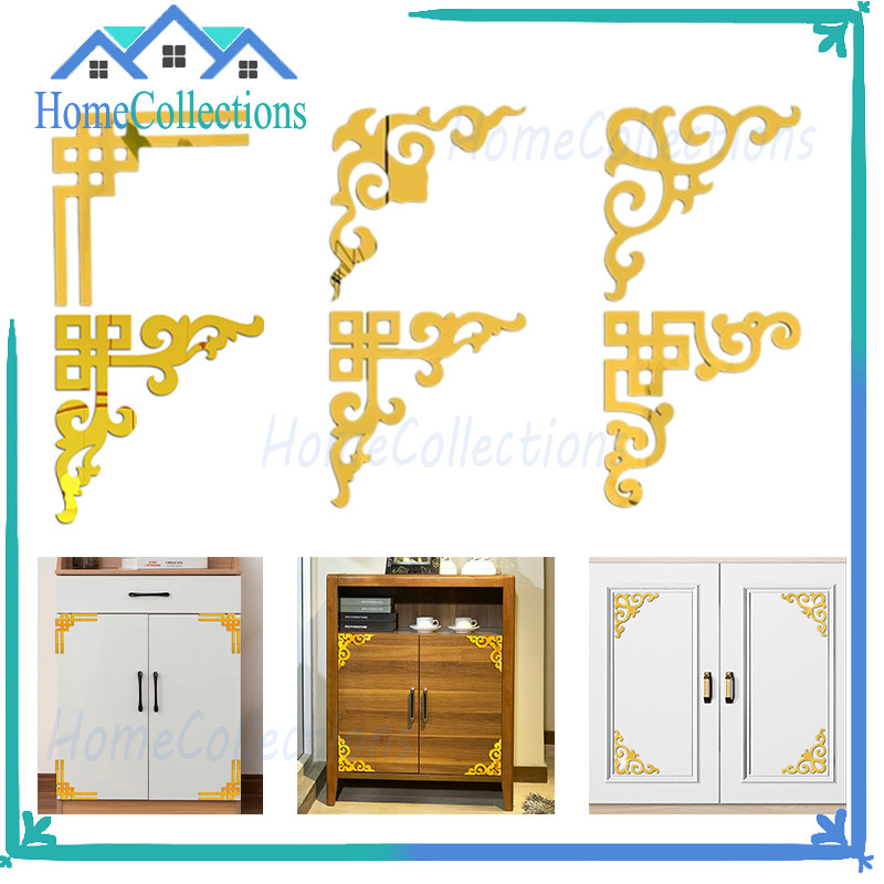 Gold Dekorasi Moulding Akrilik Gold Miror/Mega Decoration List /Moulding Akrilik Dekorasi Dinding Wa