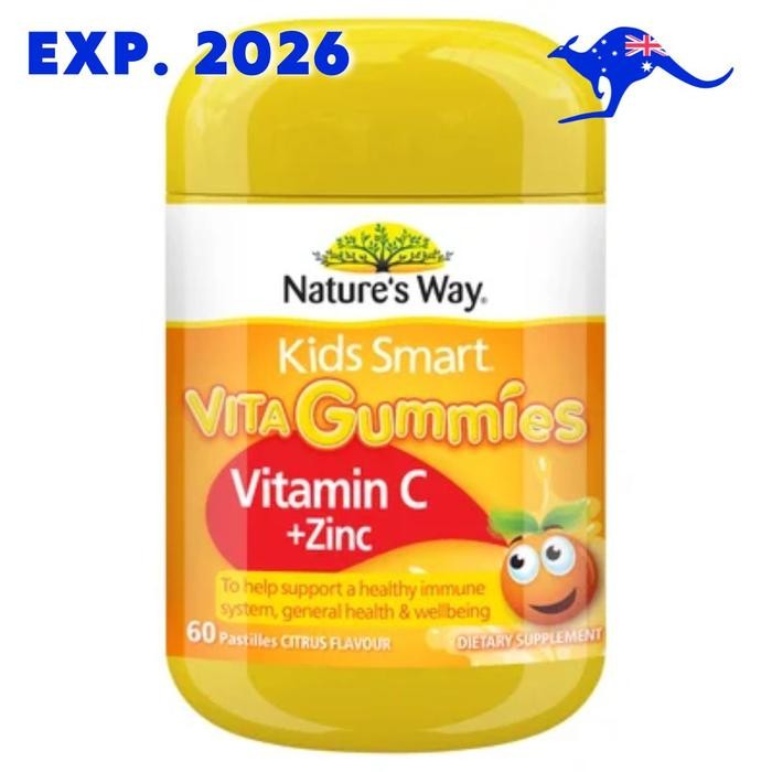 [SIMARI] NATURE'S WAY Kids Vitamin C + Zinc D3 Natures Calcium D Eye Gummies - C +Zinc 2026