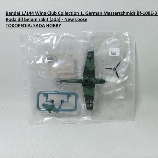 DCT... Bandai Miniature Pesawat 1/144 German Messerschmitt Bf 109E 3