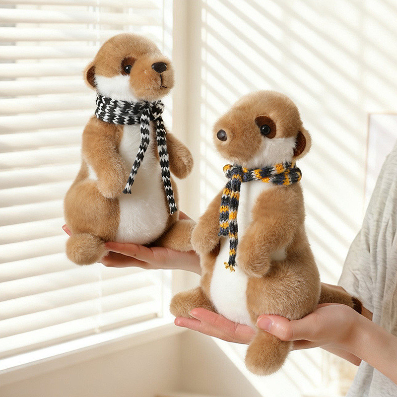 Boneka Meerkat Baru, Mainan Hewan Lucu, Boneka Penghibur Anak, Boneka Isi