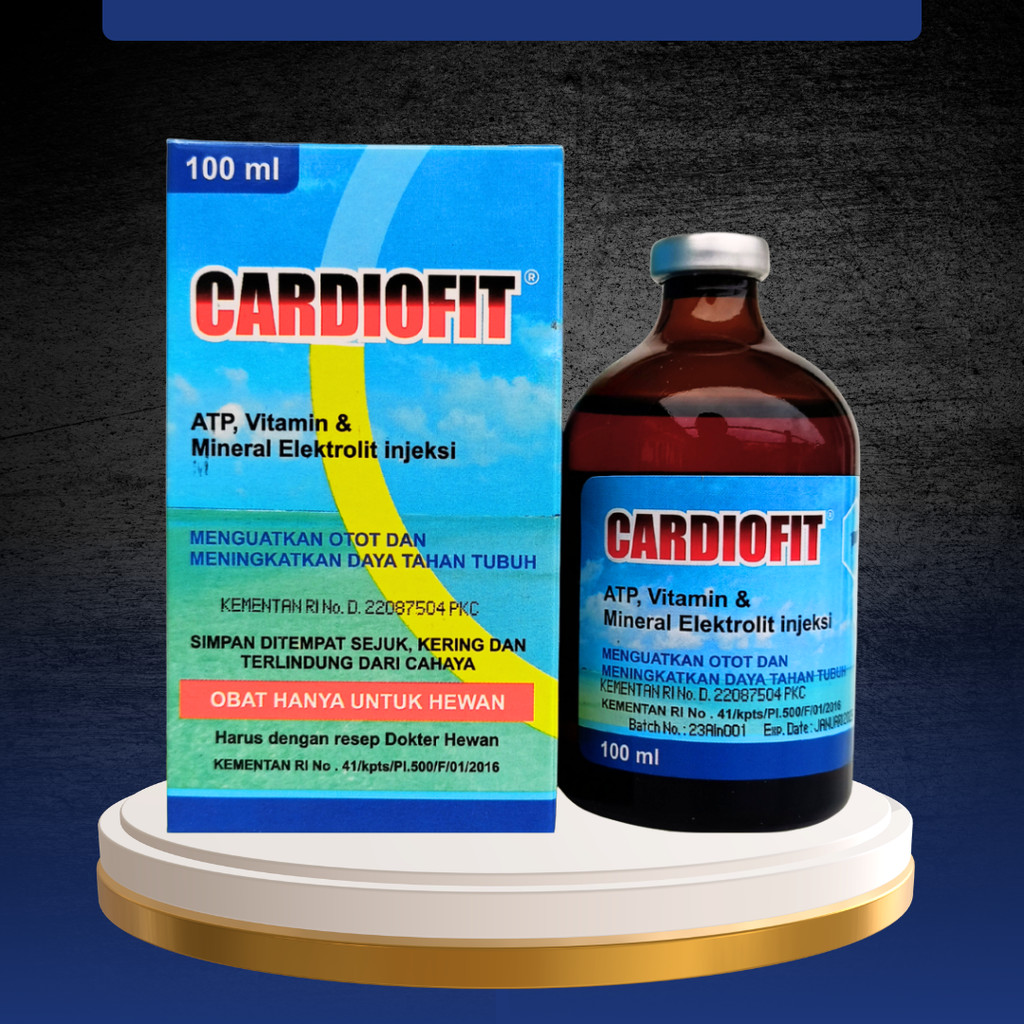 CARDIOFIT 100 ML - Untuk Sapi Ambruk Vitamin Mineral Penguat Otot Ternak Sapi Kambing Domba Kerbau