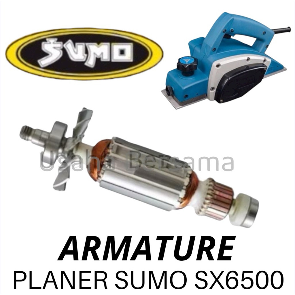 YONA.ID ARMATURE PLANER SUMO SX6500 ANGKER MESIN KETAM SUMO SX 6500 ROTOR SUMO PLANER SX6500 6500 TE
