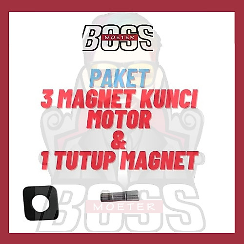 Paket 1 Tutup Magnet + 3 Magnet Kunci Motor (HARUS PASANG MAGNETNYA DITUKANG KUNCI)