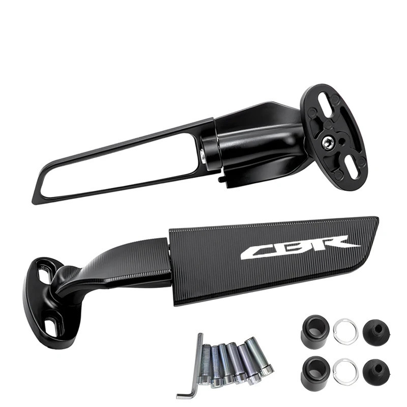 Spion CNC motor dengan sayap tetap untuk Honda CBR600RR CBR1000RR CBR250RR CBR 600 954 1000 RR CBR 6