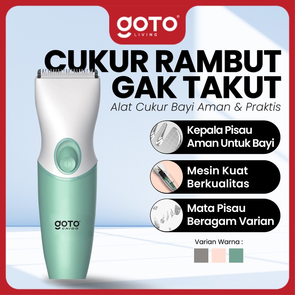 Goto Chioo Electric Hair Clipper Baby Alat Cukur Rambut Elektrik Portable Cukuran Bayi