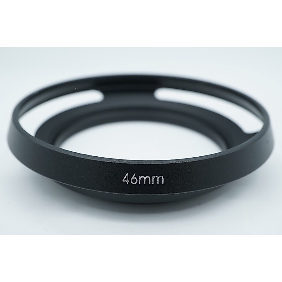 Lenshood Vented Lens Hood Metal 46mm For Lensa Panasonic Lumix 14-42mm Fuji Olympus Nex Lens Hood 46