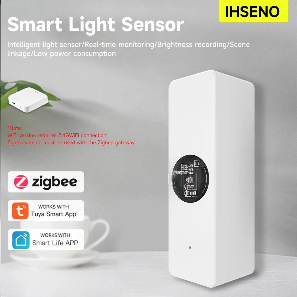 Tuya ZigBee Light Sensor Luminance Sensor ZigBee Beam Sensor Smart Home Automation App Control Tuya 