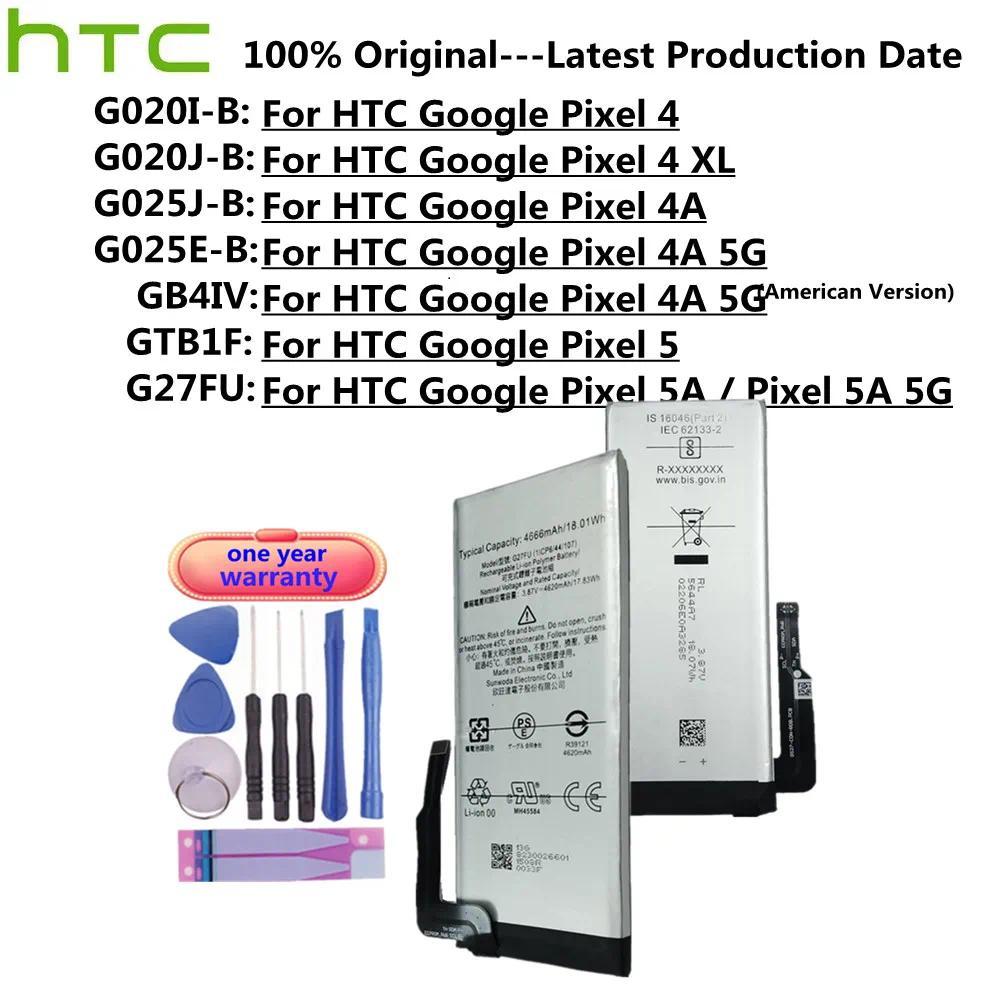 High Capacity Original Battery For HTC Google Pixel 5A 4A 5G /Pixel 5 4 XL Pixel5 Pixel4 XL Phone Re