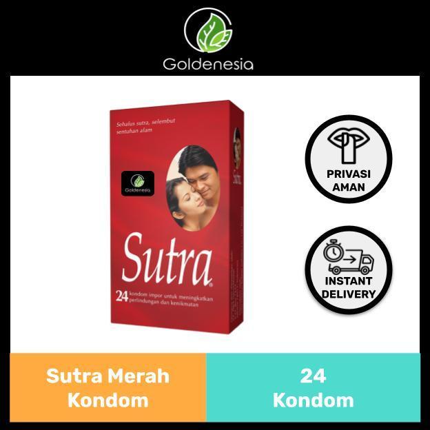 Goldenecia - Kondom Sutra Merah isi 24 pcs