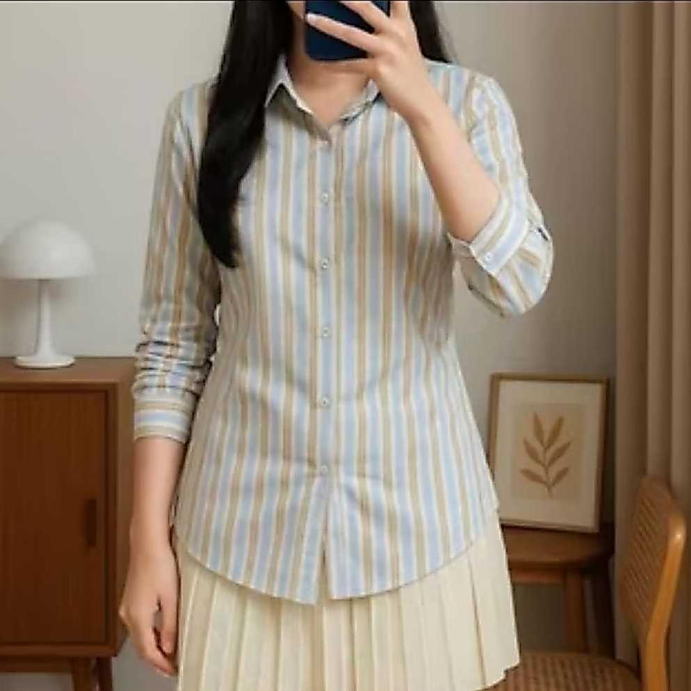LIMITED Kemeja Wanita Fitted Wispie Girl Boss Atasan Wanita Kekinian