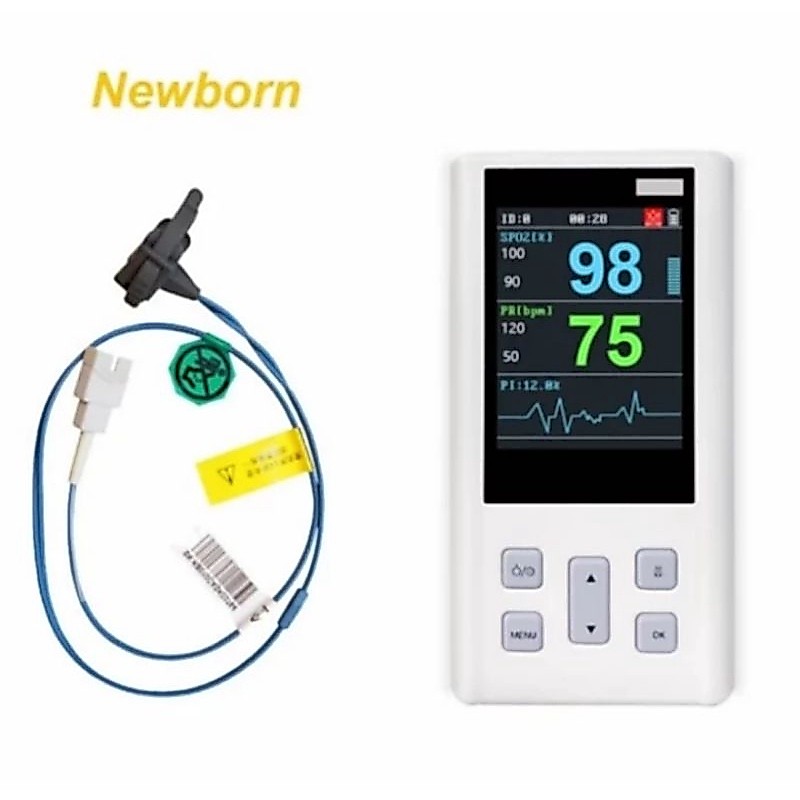 Oxymeter probe neonatus Alat Ukur Oksimeter Pulse Handheld Spo2 untuk Bayi Anak Hewan Peliharaan Ala