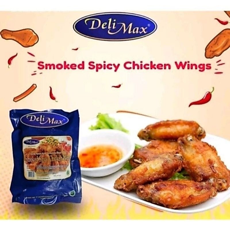 Delimax Smoke Spicy  Chicken Wings 500gr
