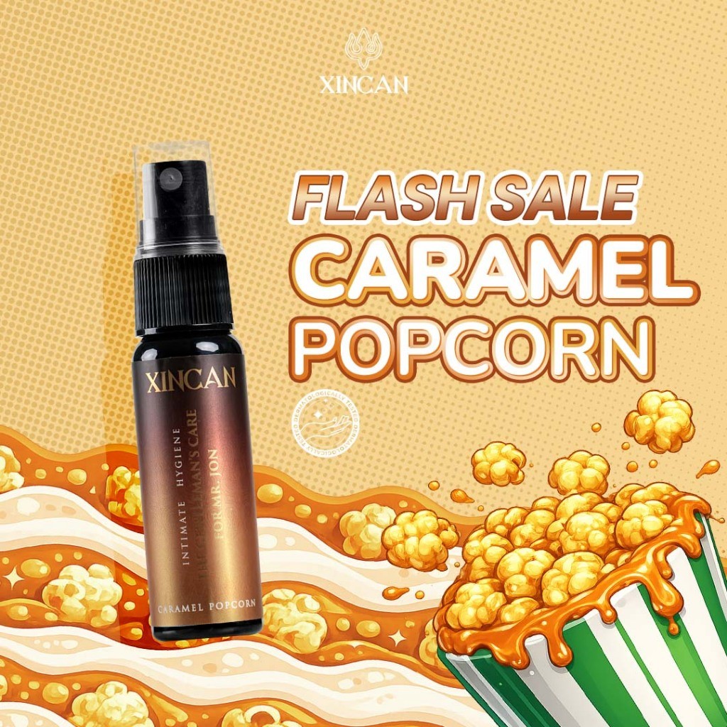[NEW VARIAN] XINCAN Spray Caramel Popcorn 8X Bioactive Power For Man