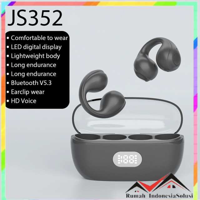 

- ZHUOHUAN Earphone Bluetooth 5.3 TWS HiFi Surround Ergonomic 200mAh - JS352 -