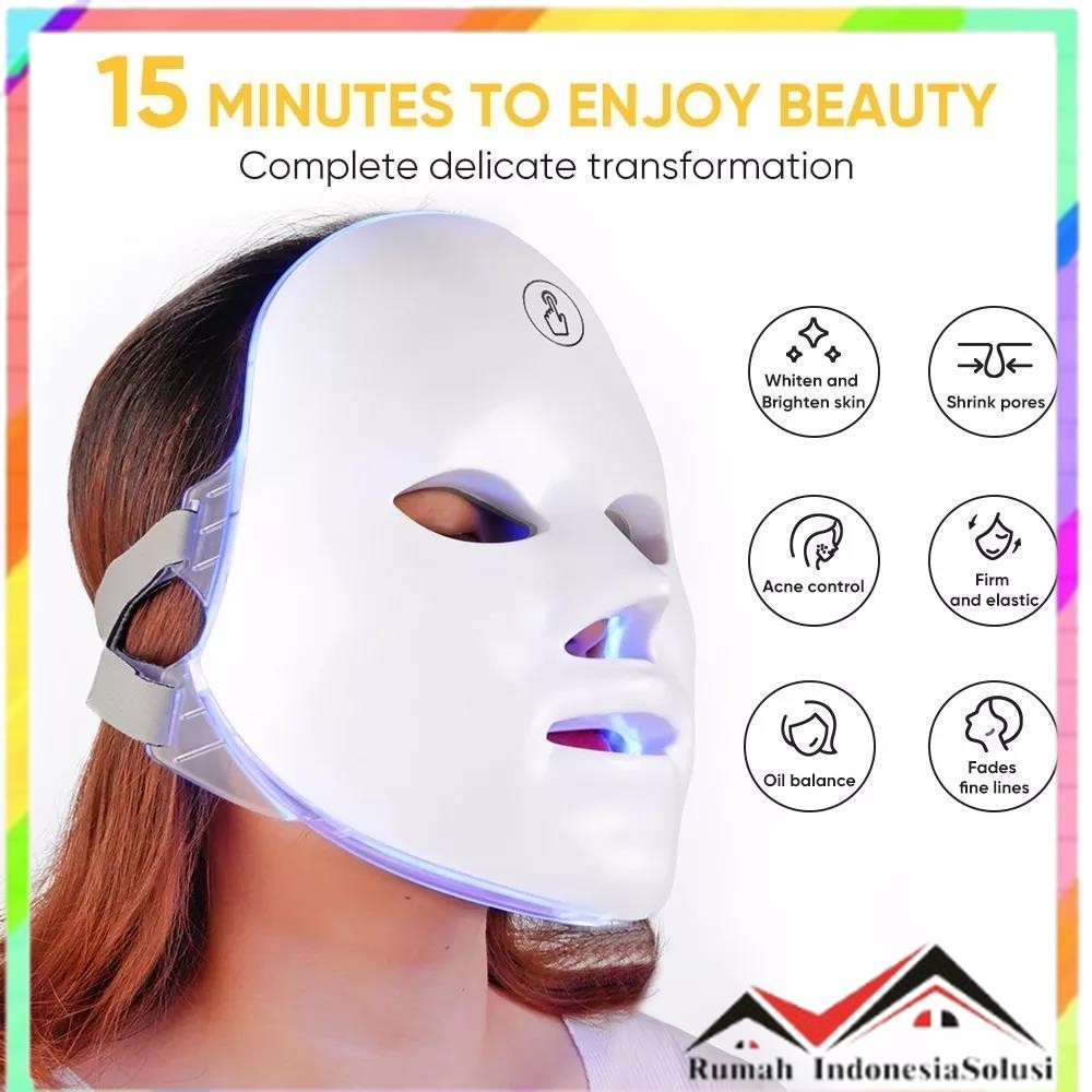 

- KUWTIE Masker LED Facial Mask Photon Therapy 7 Color 500mAh - KWT-12 -