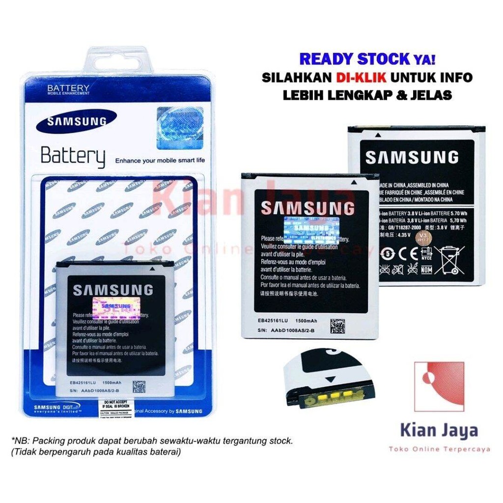 BATERAI BATRE HP SAMSUNG J1 MINI