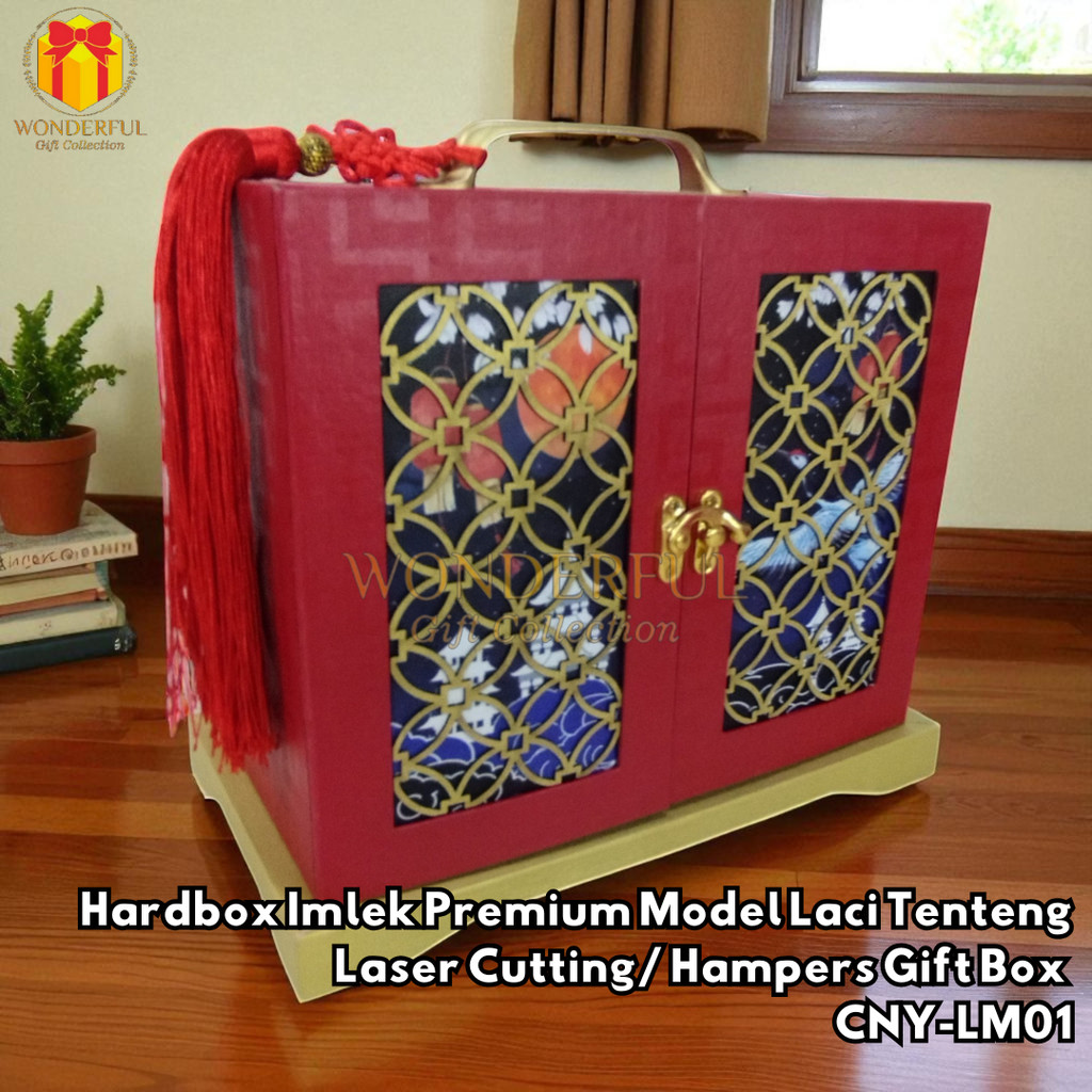 

Hardbox Imlek Premium Model Laci Tenteng Laser Cutting/ Hampers Gift Box CNY-LM01