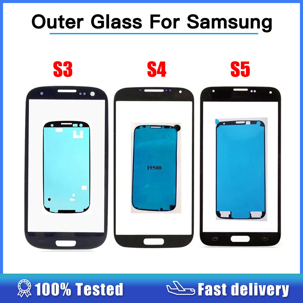 For Samsung Galaxy S3 i9300 i9305 i9300i i9301 i9301i S4 i9500 i9505 i337 S5 Front Panel Lens Outer 