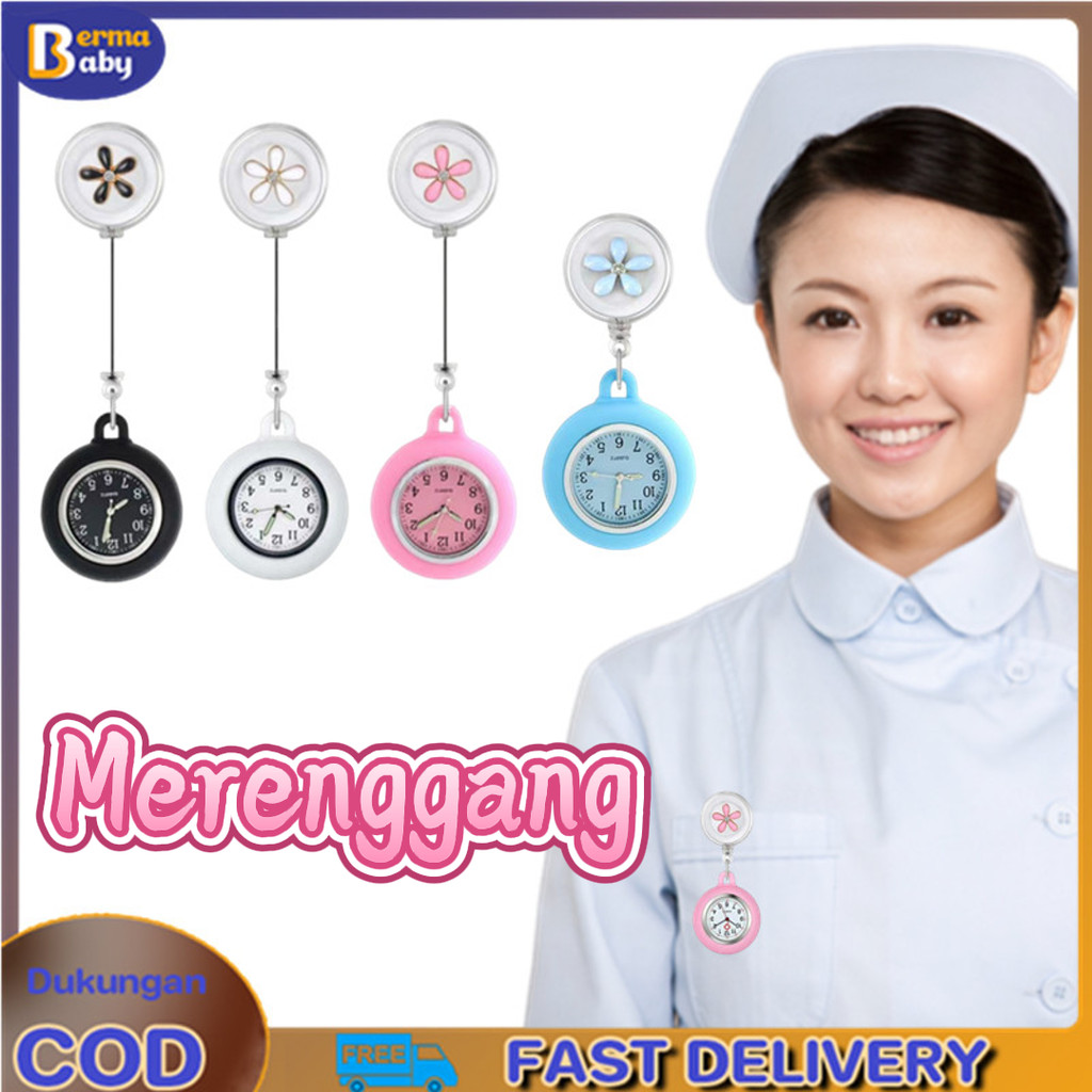 Jam Saku Perawat Merenggang / Jam Saku Gantungan Kunci / Jam Saku Mini / Jam Saku Portabel Mode / Ja