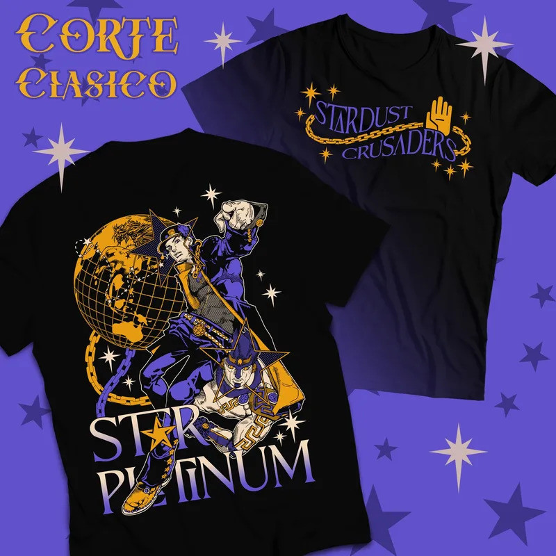 Kaos Jotaro Kujo-JoJo's Bizarre Kaos Anime JoJo's Bizarre Adventure Semua Ukuran